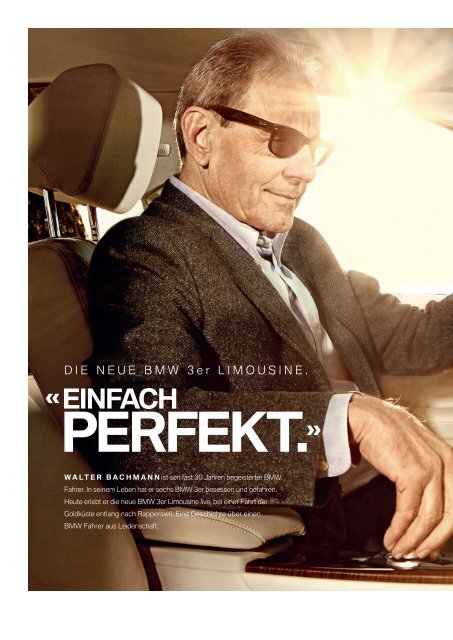 BMW INSIDE- In Bestform. Die neue BMW 3er Limousine