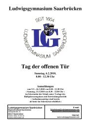 Tag der offenen Tür - Ludwigsgymnasium