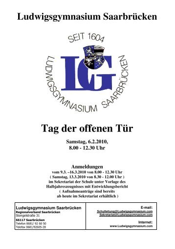 Tag der offenen Tür - Ludwigsgymnasium