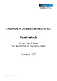 Seminarfach - Saarland