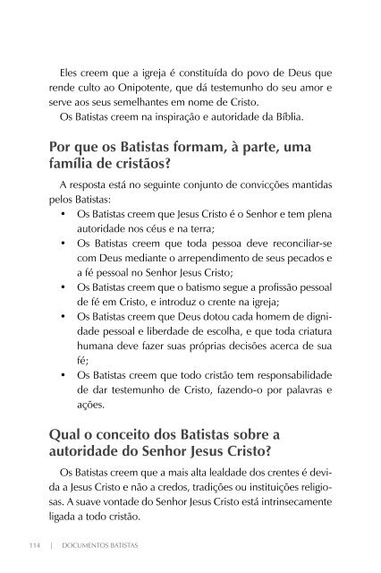 Pacto e Comunhão - Convenção Batista do Estado de São Paulo