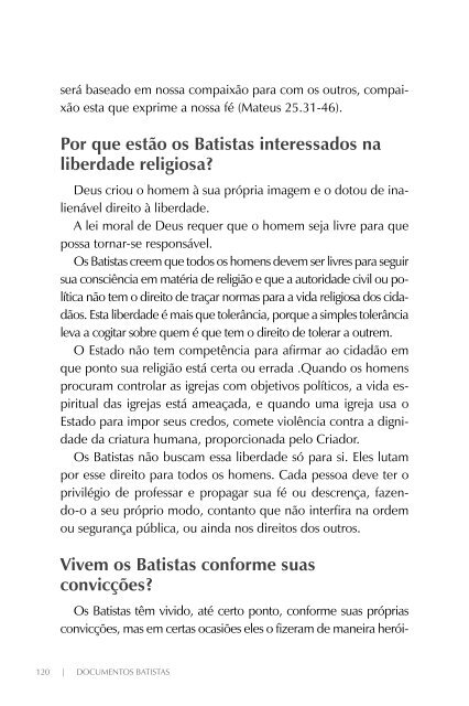 Pacto e Comunhão - Convenção Batista do Estado de São Paulo