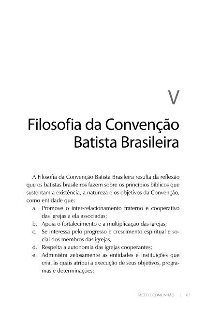 Pacto e Comunhão - Convenção Batista do Estado de São Paulo