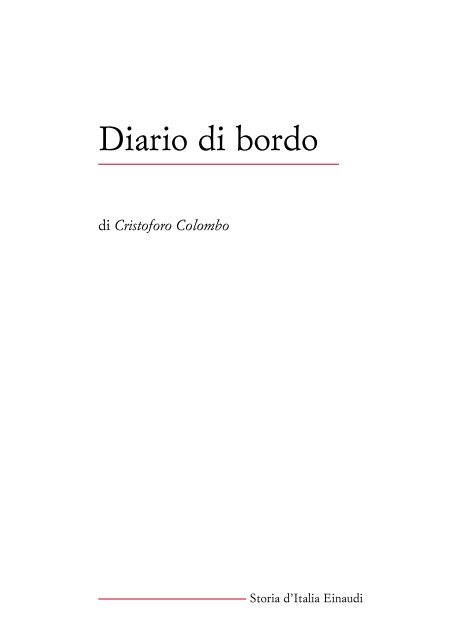 Cristoforo Colombo - Diario Di Bordo.pdf - Nativi Americani