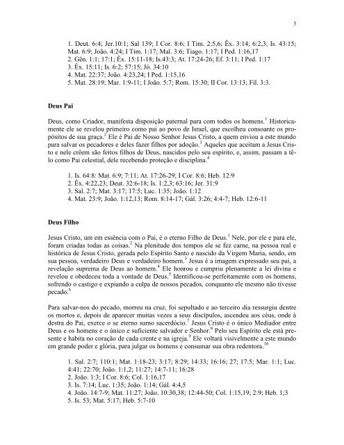 Declaracao Doutrinar.. - Igreja Batista do Méier