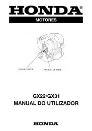 MANUAL DO UTILIZADOR - Honda-engines-eu.com