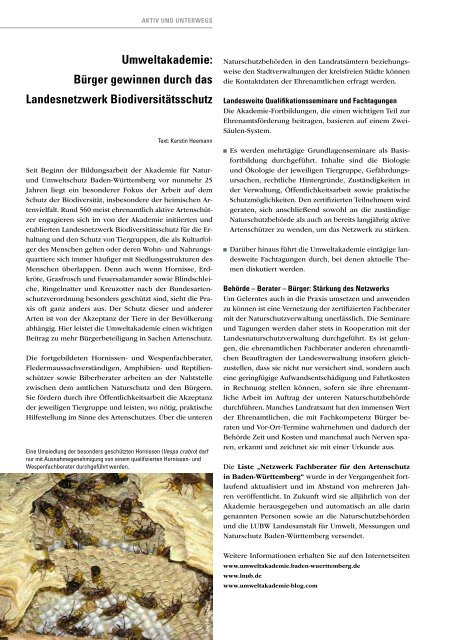 Naturschutz Info 1/2012 - Landesanstalt für Umwelt, Messungen und ...