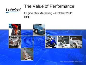 The Value of Performance - Lubrizol