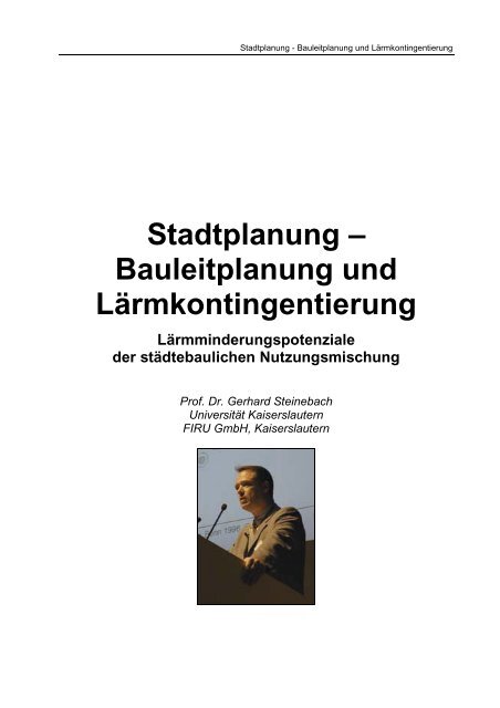 Bauleitplanung und Lärmkontingentierung - Baden-Württemberg