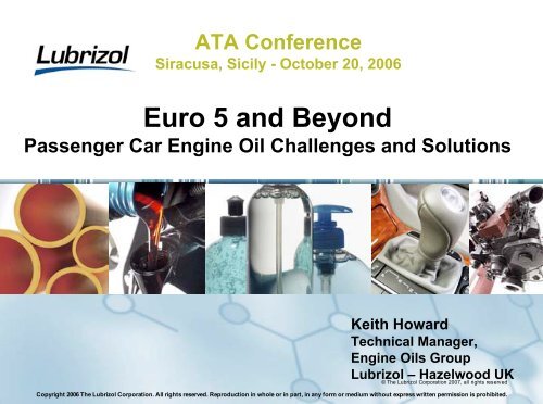 European Oil. Engine Oil. PASSENGER CAR ENGINE OIL.