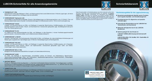 LUBCON Schmierfettuebersicht - deu - 2011-05-05 - Lubricant ...