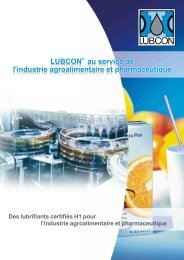 LUBCON Service de l'industrie agroalimentaire et pharmaceutique ...
