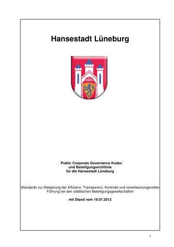 PCGK und Beteiligungsrichtlinie - Lüneburg