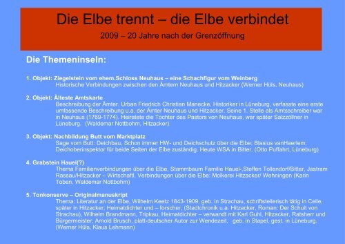 Die Elbe trennt 