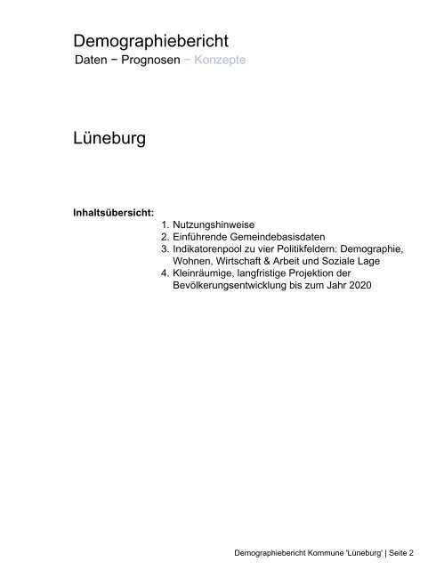 Demographiebericht Lüneburg (pdf 0,46 MB)