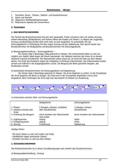 Schwimmen SKript G K12 2005_06 Renate