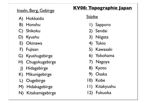 La Sung Topographische Karte Kv08 Japan