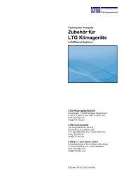 Übersicht Zubehör für LTG Klimageräte (PDF) - LTG Aktiengesellschaft