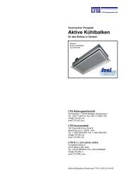 Aktive Kühlbalken (PDF, 0.8 MB) - LTG Aktiengesellschaft