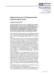 Pressemitteilung - LTG Aktiengesellschaft