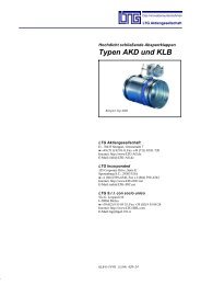 Typen AKD und KLB - LTG Aktiengesellschaft