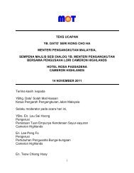 Teks Ucapan YB. Menteri Pengangkutan-Majlis Sesi Dialog - MOT