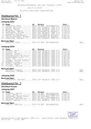 Wettkampf Nr. 1 Wettkampf Nr. 2 - LSV1990.de
