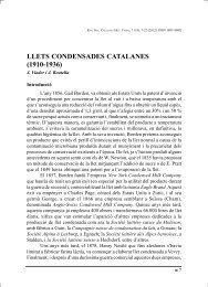 LLETS CONDENSADES CATALANES (1910-1936) - Jordi Viader