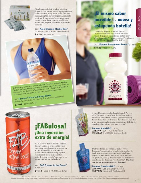 FOLLETO DE PRODUCTOS - Forever Living Products