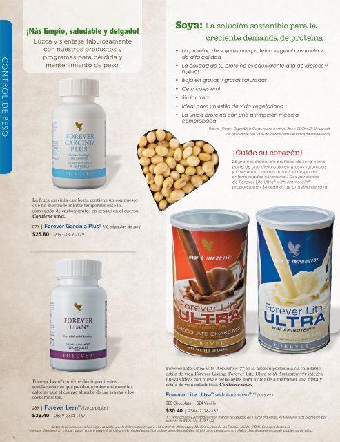 FOLLETO DE PRODUCTOS - Forever Living Products