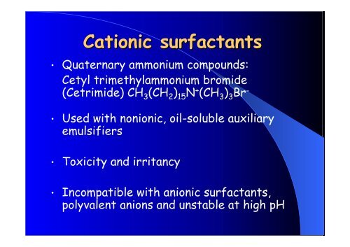 Emulsions - SurfaTech