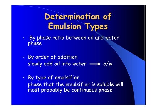 Emulsions - SurfaTech