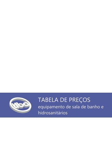 TABELA DE PREÇOS - Tiba