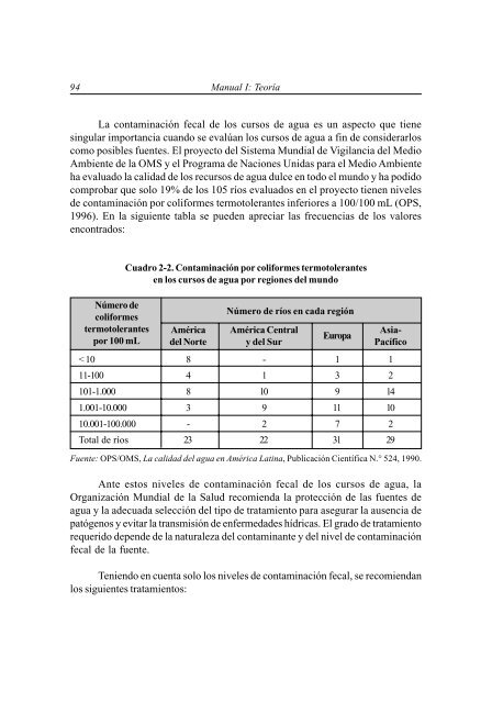 Tratamiento de agua para consumo humano Plantas de filtración ...