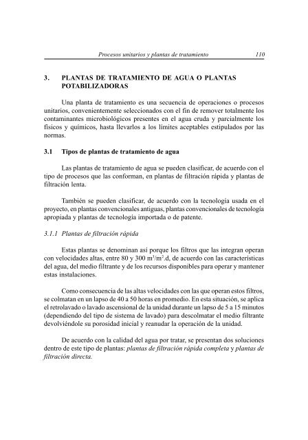 Tratamiento de agua para consumo humano Plantas de filtración ...