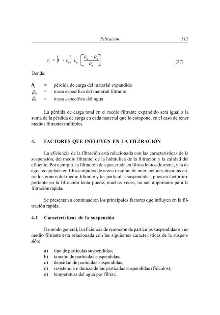 Tratamiento de agua para consumo humano Plantas de filtración ...