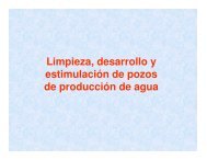 Limpieza, desarrollo y estimulación de pozos de producción de agua