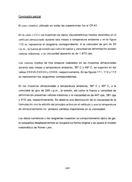 ESTUDIO COMPARATIVO DE ESTABILIDAD FISICOQUíMICA Y ...