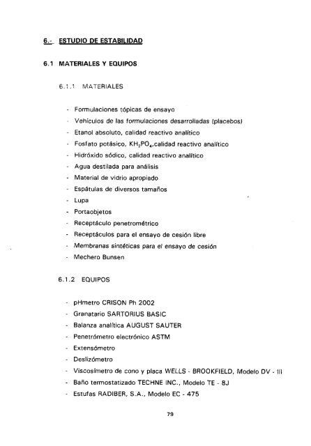 ESTUDIO COMPARATIVO DE ESTABILIDAD FISICOQUíMICA Y ...