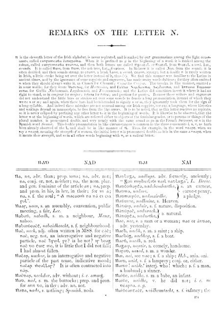 An Irish-English dictionary - National Library of Scotland