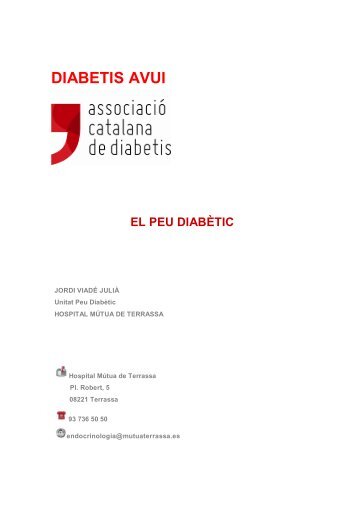 El peu diabètic - Associació Catalana de Diabetis