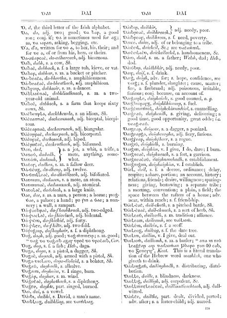 An Irish-English dictionary - National Library of Scotland