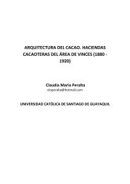 arquitectura del cacao. haciendas cacaoteras del área de vinces