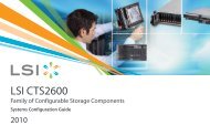 LSI CTS2600 Family of Configurable Storage Components ... - DSCon