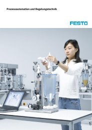 Prozessautomation und Regelungstechnik - Festo Didactic