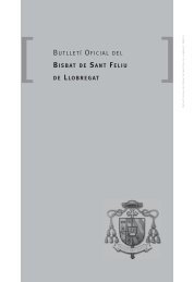 Butlleti 15.indd - Bisbat de Sant Feliu de Llobregat