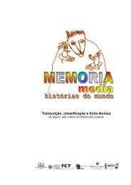 Transcrição, classificação e ficha técnica - Memoriamedia