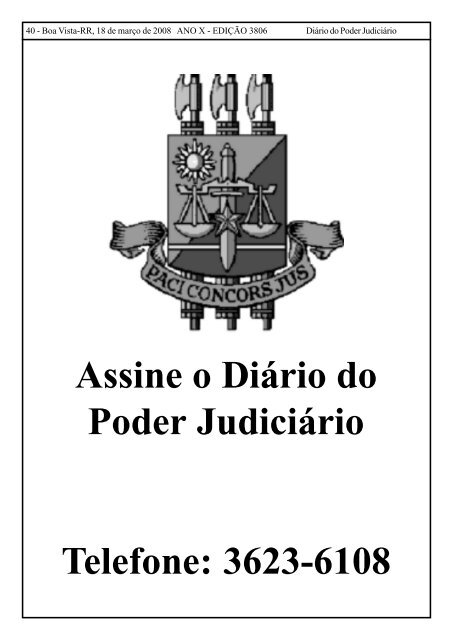 18 - Tribunal de Justiça do Estado de Roraima