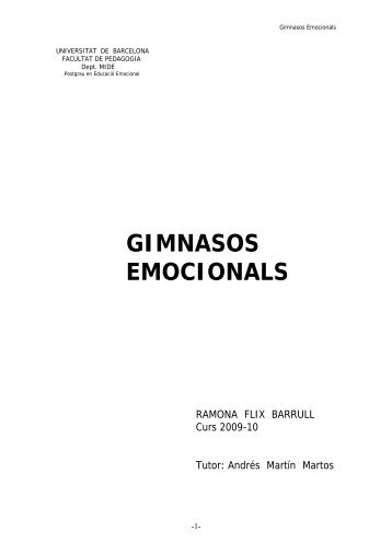 GIMNASOS EMOCIONALS - Servei de Tecnologia Lingüística ...