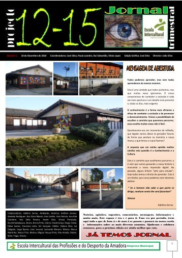 Jornal PROJECTO 12-15 N.º 1 (PDF - Escola Intercultural